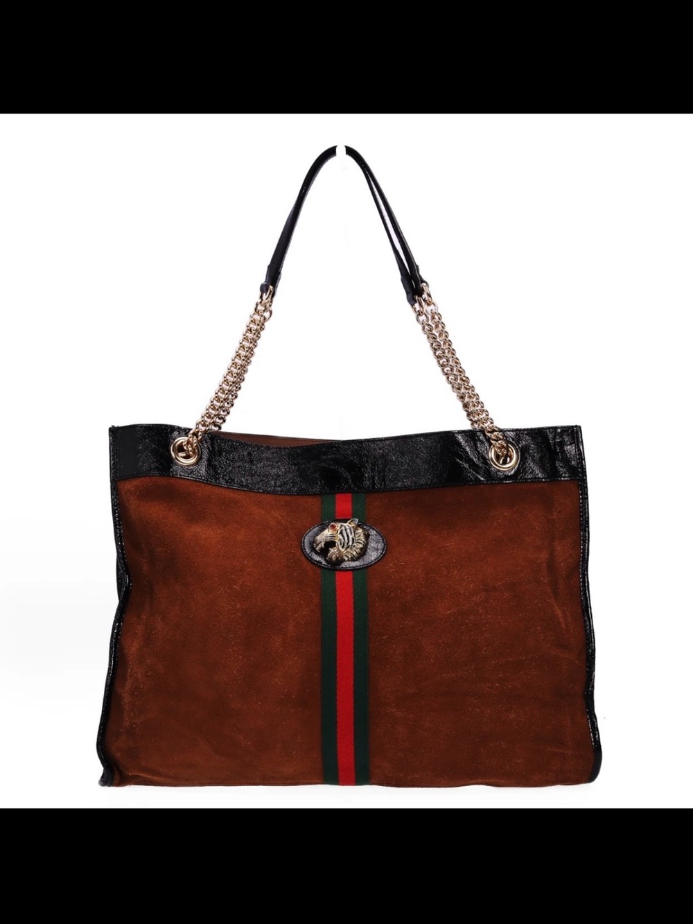 Gucci Suede Rajah Tote